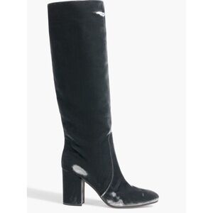 Gianvito Rossi Anthracite Velvet Knee Boots 36 NWT